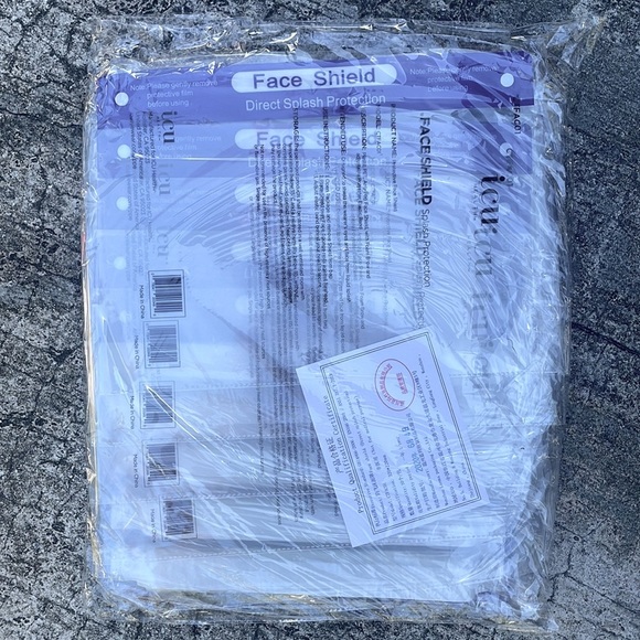 Clear Face Shields - 10 pack - New, Never Opened - icu Health - Picture 4 of 8